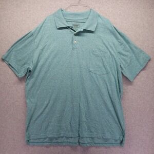 Foundry Supply Polo Shirt Mens 2XL XXL Golf Casual Pocket Green Short Sleeve